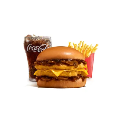 Creamy Mushroom Double Chicken Burger Medium McValue Meal - McDonald's Menu