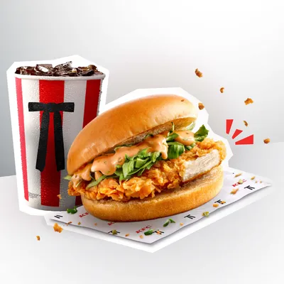 Crispy Fillet Burger Combo - KFC Menu