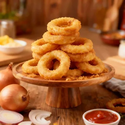 Crispy Onion Rings 🧅✨ - US Pizza Penang Menu