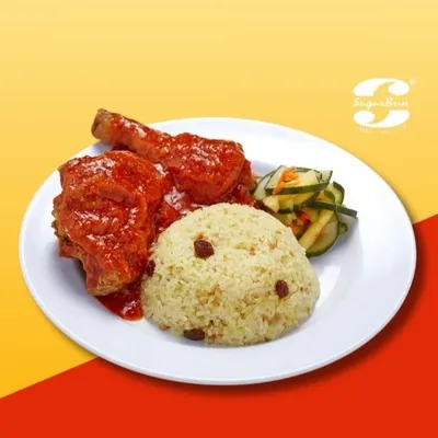 D3. Saucy Kano Broasted Chicken Meal - Sugarbun Menu
