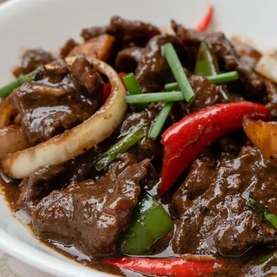 daging masak black pepper - Dayana Ala Thai Seafood Menu