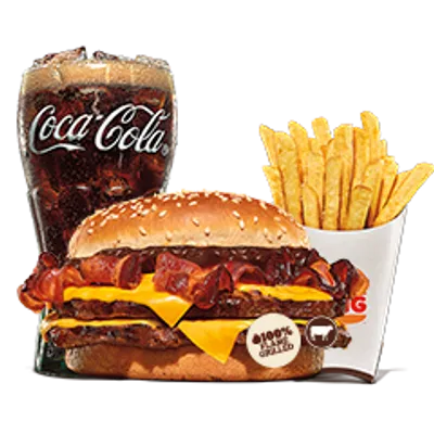 Double BBQ Beefacon Large Meal - Burger King Menu