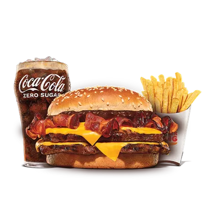 Double BBQ Beefacon Medium Meal - Burger King Menu
