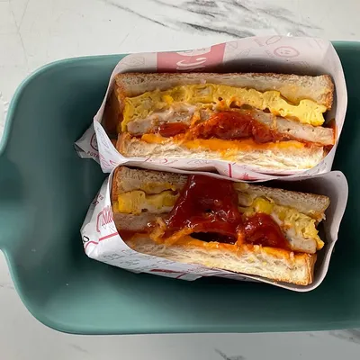 Double Cheese Chicken Cutlet - Isaac Toast & Coffee Menu