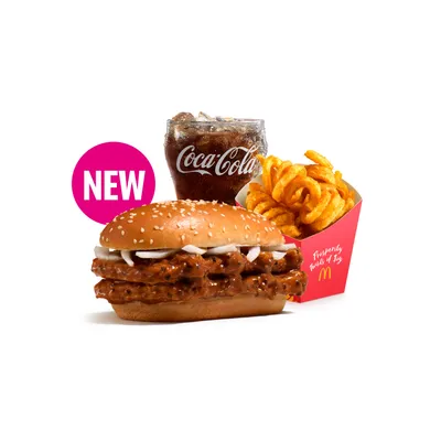 Double Chicken Prosperity Burger Large McValue Meal - McDonald's Menu