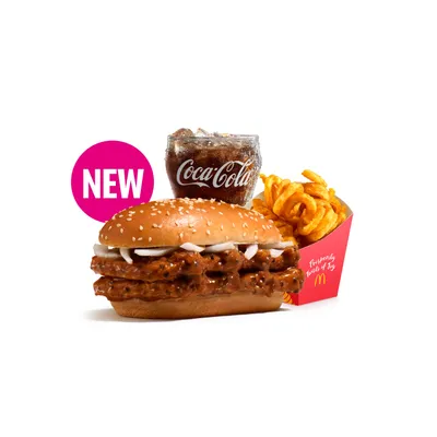 Double Chicken Prosperity Burger Medium McValue Meal - McDonald's Menu