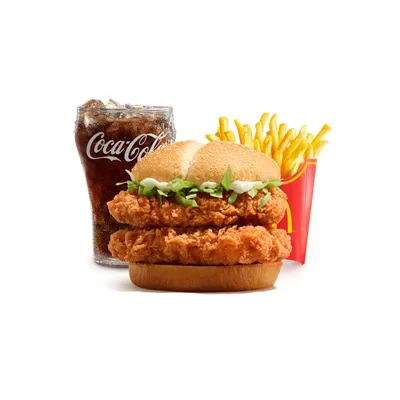 Double Spicy Chicken McDeluxe Large McValue Meal - McDonald's Menu