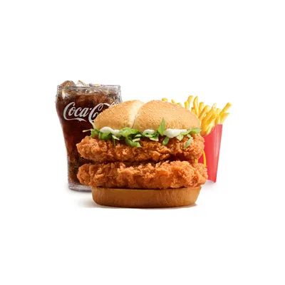 Double Spicy Chicken McDeluxe Medium McValue Meal - McDonald's Menu