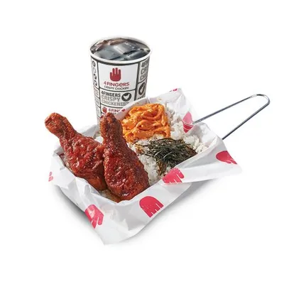 Drumstick Rice Box Combo - 4Fingers West Malaysia Menu
