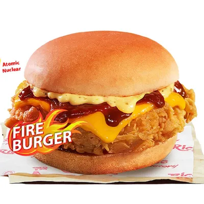 Fire Burger - Chicken - Richeese Factory Menu