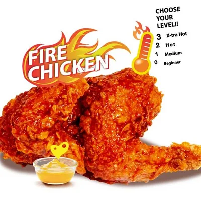 Fire Chicken (Half) - Richeese Factory Menu
