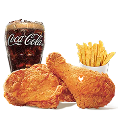 Fried Chicken 2Pcs Medium Meal - Burger King Menu