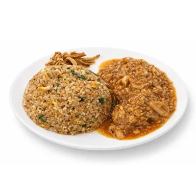 Fried Rice with Tuhau Chicken - KK Food Street Menu