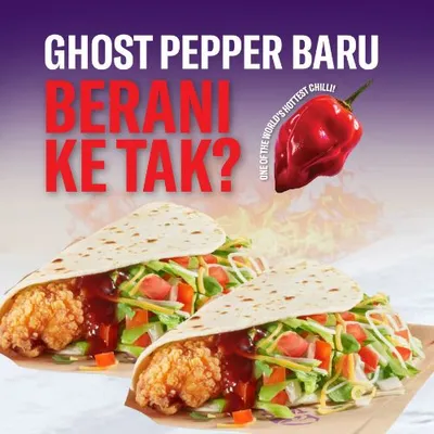 Ghost Pepper Double Kickin' Chicken Taco - Taco Bell Menu