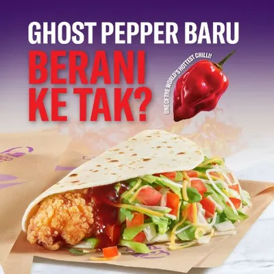 Ghost Pepper Kickin' Chicken Taco - Taco Bell Menu
