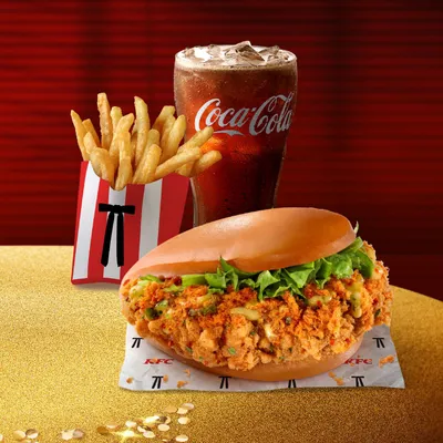 Golden Floss Zinger Mantou Combo - KFC Menu