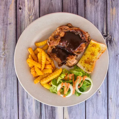 Grilled Chicken with Black Pepper Sauce - Kafe Strawberry Fields @ Glenmarie Menu