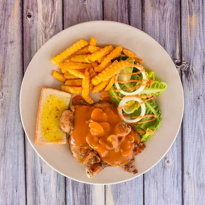 Grilled Chicken with Mushroom - Kafe Strawberry Fields @ Glenmarie Menu