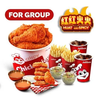Huat & Spicy For Group - Jollibee Menu