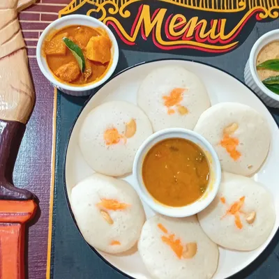 Idli (3 Pieces) + Tofu Sambal - Saiva Kitchens Menu