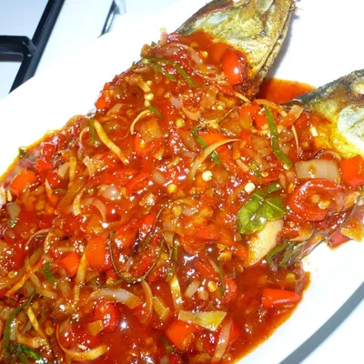 ikan kembung masam manis - Dayana Ala Thai Seafood Menu