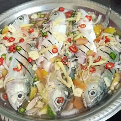 ikan kembung stim limau - Dayana Ala Thai Seafood Menu