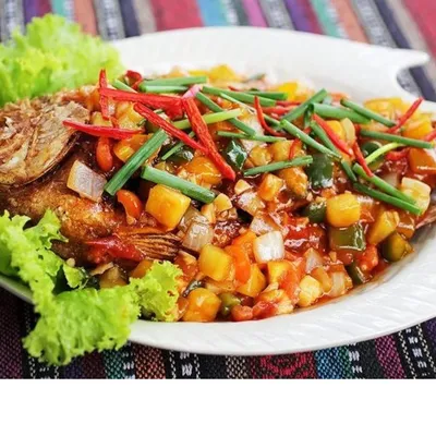 ikan siakap pedas - Dayana Ala Thai Seafood Menu