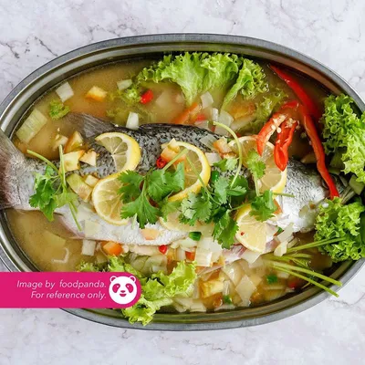 Ikan Siakap Stim Limau - H Deens Corner Menu