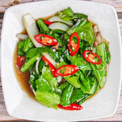 Kailan Ikan Masin - Laman Aiman Juara Sup Herbal Menu