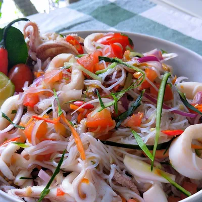 kerabu sotong - Dayana Ala Thai Seafood Menu