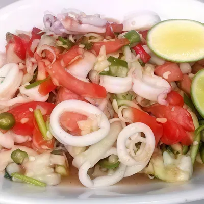 Kerabu Sotong - Fatima Seafood  Menu