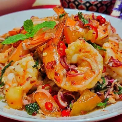 kerabu udang - Dayana Ala Thai Seafood Menu