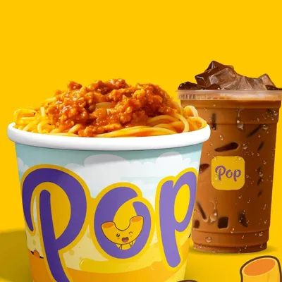 Kiddie Spaghetti and Drink Combo - Pop Meals Menu