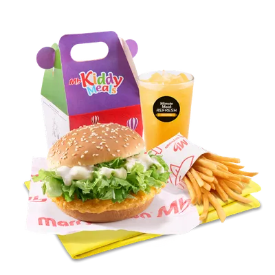 Kiddy Meal Set A - Chicken Burger* - Marrybrown Menu