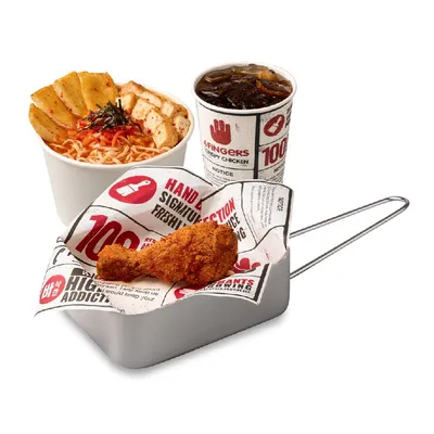 Kimchi Ramyeon+Chicken Drumstick Combo - 4Fingers West Malaysia Menu