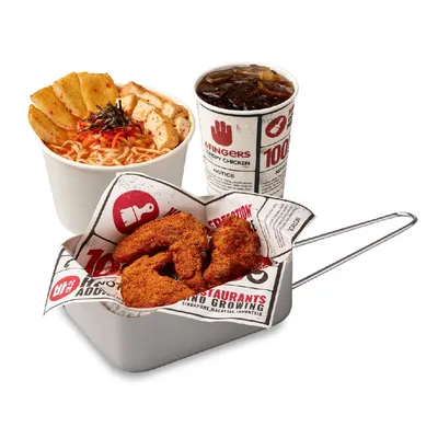 Kimchi Ramyeon+Wingettes&Drumettes Combo - 4Fingers West Malaysia Menu