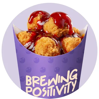 Korean Spicy Popcorn Chicken - Tealive Menu