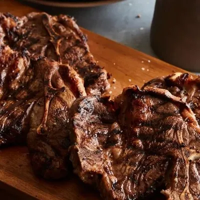 L02. Double Charcoal Grill Lamb Shoulder - Village Grill Menu