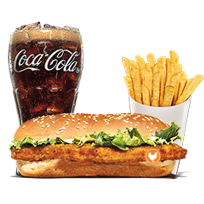 Long Chicken Large Meal - Burger King Menu