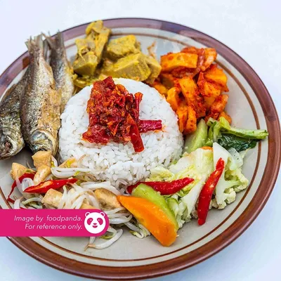 Nasi Campur Ikan - Abadi Cafeteria Menu