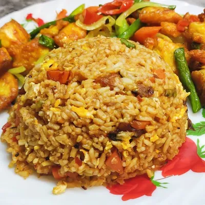 Nasi Goreng Ayam Goreng Kunyit - Abadi Cafeteria Menu