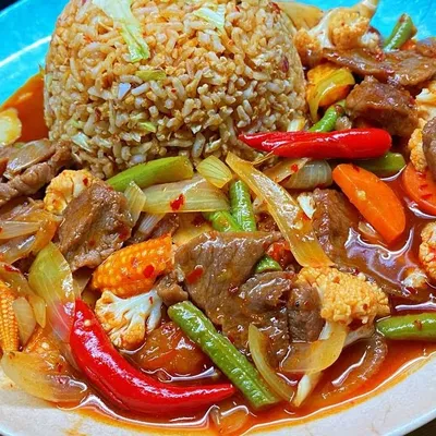 Nasi Goreng Daging Paprik  - Nasi Kandar Rasmeena Menu