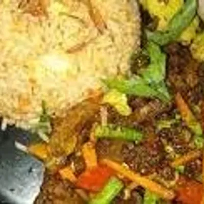 nasi goreng dan daging goreng kunyit - Firas Ultimate Corner @ The Shore Menu