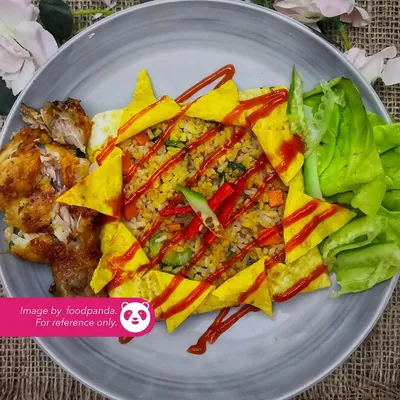 Nasi Goreng Pattaya + Ayam - Restoran E&Y Sahul (Taman Maju Jaya) Menu