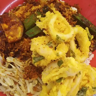 Nasi Kandar Sotong Goreng - Zainul Nasi Kandar (7,8) Menu