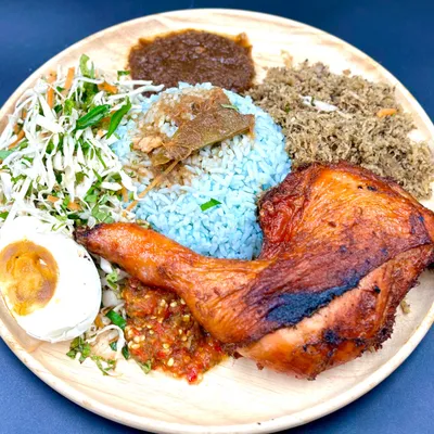 Nasi Kerabu Ayam Gemok Berempah - Planet Nasi Kukus Menara U (Shah Alam) Menu