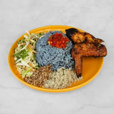 Nasi Kerabu Ayam Goreng Ala Thai 👍🏻 - Nasi Kerabu By Ciksue Menu