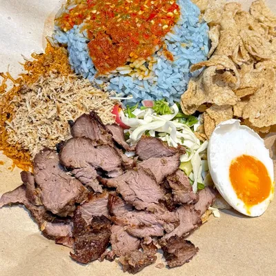 Nasi Kerabu Daging Bakar - Sri Gemilang Café Menu