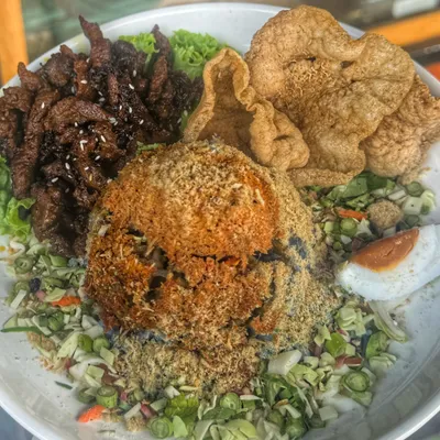Nasi Kerabu Daging Harimau Menangis - Nasi Kerabu By Ciksue Menu