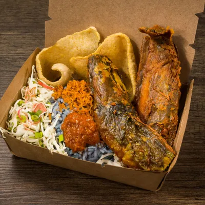 Nasi Kerabu Ikan Keli Sambal - Warung Wok Menu